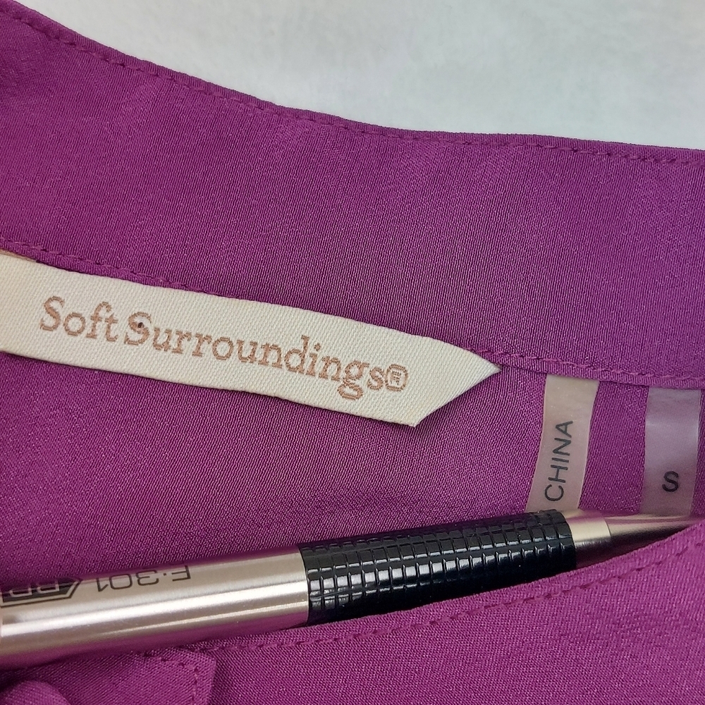 Soft Surroundings Purple Tunic Top - Picture 5 of 9